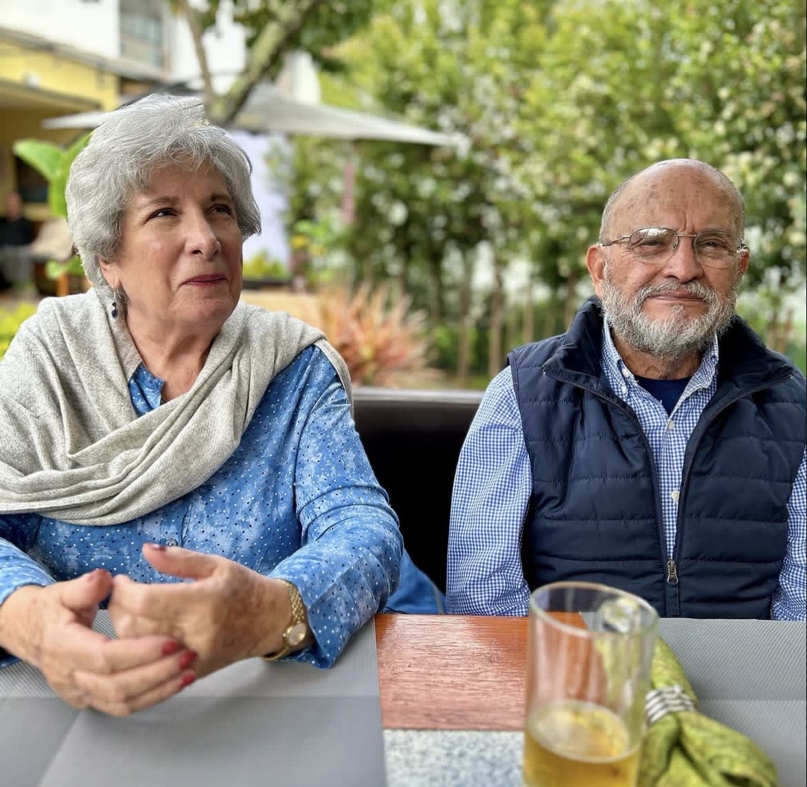 Lola Carrasco and her husband Edgar